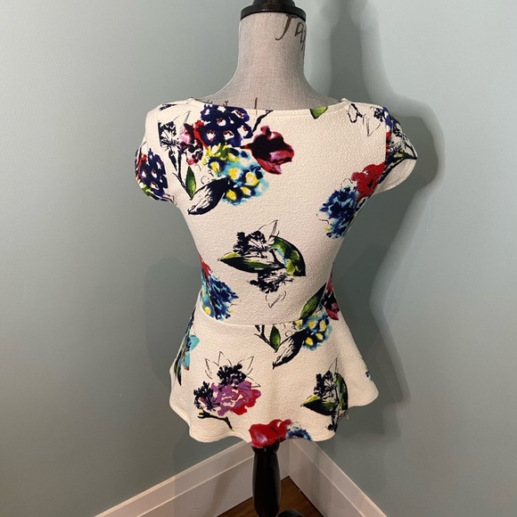 Anthro Postmark Mignon Floral Peplum Top, XS - Picture 11 of 14